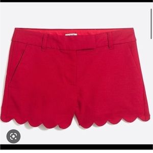 J Crew Factory Scalloped Shorts
